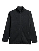 Pánsky fleece 4F M443 deep black melange 4FWSS26TFLEM443 20M Pánsky fleece 4F M443 deep black melange 4FWSS26TFLEM443 20M