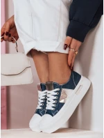 Dámske tenisky na platforme TRENDIS denim FashionStreet ZY0678