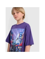 Chlapčenské tričko oversize s potlačou 4F 4FJRAW25TTSHM3061-51S Chlapčenské tričko oversize s potlačou 4F 4FJRAW25TTSHM3061-51S