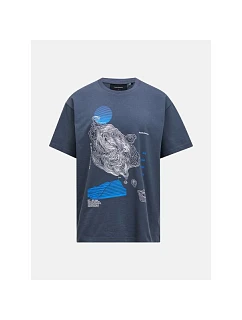 Tričko PEAK PERFORMANCE M Graphic Tee, tmavomodré