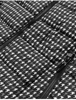 Čierna dámska športová bunda na prechodné obdobie (W706) Čierna dámska športová bunda na prechodné obdobie (W706)