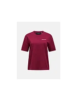 Tričko PEAK PERFORMANCE W Graphic Tee v bordovej farbe Tričko PEAK PERFORMANCE W Graphic Tee v bordovej farbe