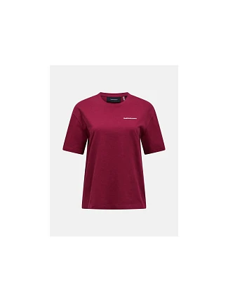 Tričko PEAK PERFORMANCE W Graphic Tee v bordovej farbe Tričko PEAK PERFORMANCE W Graphic Tee v bordovej farbe