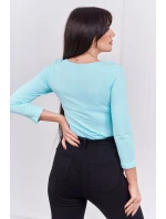 Blúzkové body s potlačou pištole mint