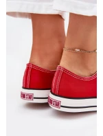 Trampki Damskie Niskie Big Star DD274A234 Czerwone