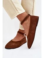 Baleríny z prírodného semišu Big Star TT274211 Camel Baleríny z prírodného semišu Big Star TT274211 Camel