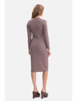 B307 Pletené šaty v tvare ceruzky - cococa