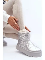 Dámske snežnice na masívnej platforme VL226P Silver - Seastar Dámske snežnice na masívnej platforme VL226P Silver - Seastar