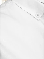 Pánska košeľa s krátkym rukávom, strih regular fit, biela, FashionStreet KX1097 Pánska košeľa s krátkym rukávom, strih regular fit, biela, FashionStreet KX1097