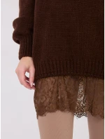 Jumper IN SW 33681.05P tmavohnedý