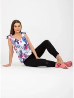 Dámsky top WN TP 1482 4.67 biely a tmavomodrý