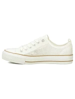 Filippo DTN7856 dámske biele sieťované tenisky