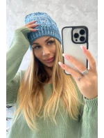 Fleecová čiapka Melisa K241 modrá