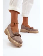 Dámske semišové mokasíny Cappuccino Zazoo 3429/W Dámske semišové mokasíny Cappuccino Zazoo 3429/W