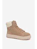 Zimné dámske topánky s kožušinou Lee Cooper LCJ-25-01-3736 Beige Zimné dámske topánky s kožušinou Lee Cooper LCJ-25-01-3736 Beige