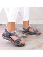 Pohodlné modré sandále Rieker W RKR587