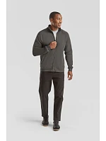 Mikina Fruit of the Loom Premium Sweat Jacket 16.2228, melírovaná sivá Mikina Fruit of the Loom Premium Sweat Jacket 16.2228, melírovaná sivá