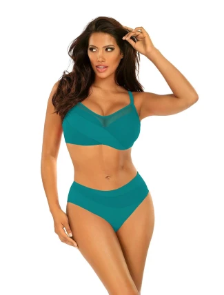 Dámske dvojdielne plavky Fashion 18 S940FA18-10 tyrkysové - Self Dámske dvojdielne plavky Fashion 18 S940FA18-10 tyrkysové - Self