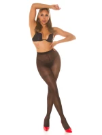 Dámske sexy pančuchy so vzorom čierne - Koucla