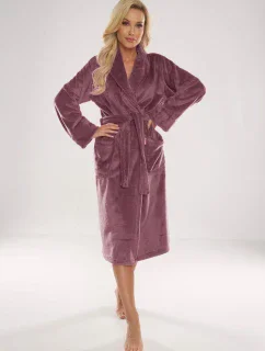 Dlhý dámsky župan s golierom De Lafense 628 Abigail