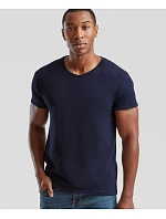 Fruit of the Loom Iconic 150 V-Neck T Tričko s výstrihom do V 16.1442 melírovaná šedá