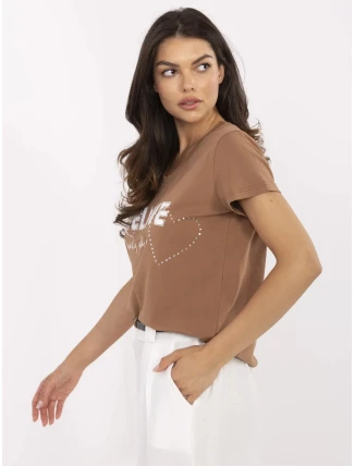 Tričko CLM TS 1726.87 svetlohnedé Tričko CLM TS 1726.87 svetlohnedé