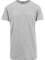 Build your Brand BY 028 Pánske tričko „Shaped Long“ 56.0028 melírovaná šedá