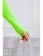 Sada s blúzkou top zelená neónová