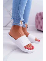 Dámské pantofle Big Star - bílé