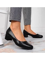 Dámske lodičky na podpätku SK354A čierne - Sergio Leone