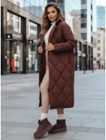 Kurtka damska WARMISSA pikowana brązowa FashionStreet TY4917z Kurtka damska WARMISSA pikowana brązowa FashionStreet TY4917z