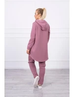 Súprava nohavíc Baggy tmavo ružová