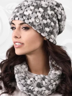 Dámska čiapka model 163245 sivá - Kamea