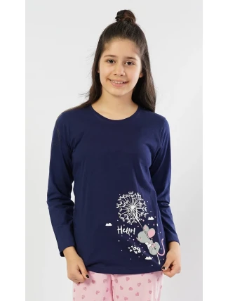 Detské dlhé pyžamo Myška s púpavou