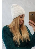 Fleecová čiapka Anna K238 biela