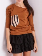 Blúzka CZ BZ 1694.08 svetlohnedá