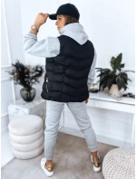 Dámska prešívaná vesta MARIN čierna FashionStreet TY3371