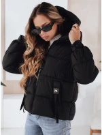 Dámska prešívaná zimná bunda s kapucňou čierna FashionStreet TY5064 Dámska prešívaná zimná bunda s kapucňou čierna FashionStreet TY5064