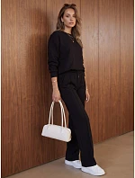 Dámska čierna tepláková súprava FashionStreet AY1226 Dámska čierna tepláková súprava FashionStreet AY1226
