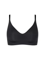 Dámska podprsenka ZERO z mikrovlákna 2.0 Bralette - BLACK - čierna 0004 - SLOGGI