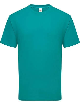 Fruit of the Loom Iconic 195 T Pánske tričko z hrubého materiálu 16.1422 ocean teal