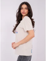 Tričko D12022AH02645Y light beige Tričko D12022AH02645Y light beige