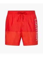 Pánske kúpacie kraťasy - KM00729 XNL - červená - Calvin Klein