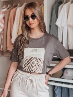 Dámske tričko CENTIA graphite FashionStreet RY2612