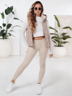 Dámske legíny béžové FashionStreet UY2724