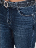 Dámske skinny push up džínsy modré FashionStreet UY2828 Dámske skinny push up džínsy modré FashionStreet UY2828