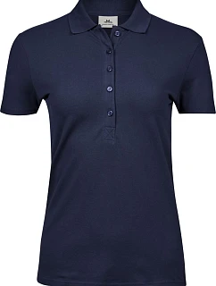 Tee Jays TJ 145 Dámske luxusné ťažké strečové piqué polo tričko 18.0145 námornícka modrá