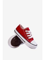 Dziecięce Trampki Klasyczne Czerwone Filemon