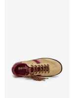 Zamszowe Niskie Sneakersy Damskie Big Star SS274680 HI-POLY SYSTEM Limonkowe