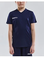 Craft Teamwear Squad Go Jersey Solid Jr Detské športové tričko s výstrihom do V 82.5582 jasne červená Craft Teamwear Squad Go Jersey Solid Jr Detské športové tričko s výstrihom do V 82.5582 jasne červená